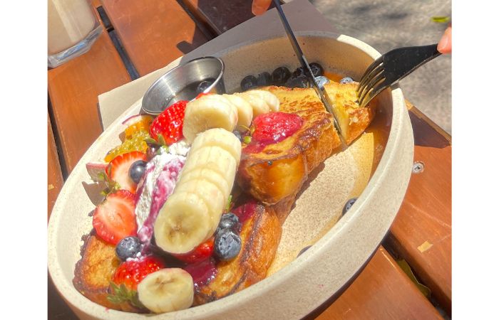マンリービーチ Market Lane Cafeのフレンチトースト