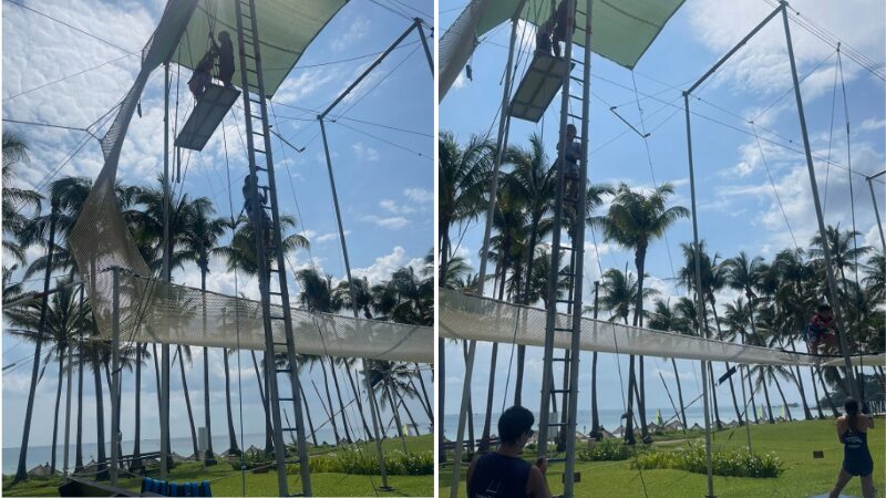 クラブメッドビンタン島の空中ブランコ