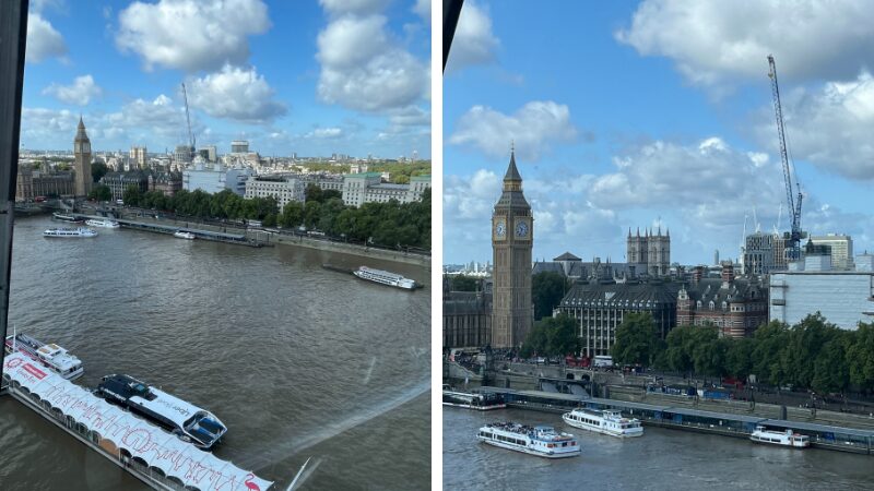 ロンドンアイからの眺め