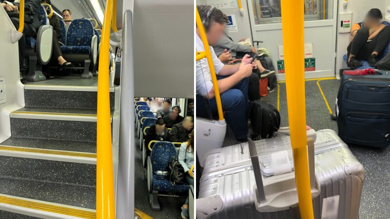 空港からシェラトンシドニーまでの電車