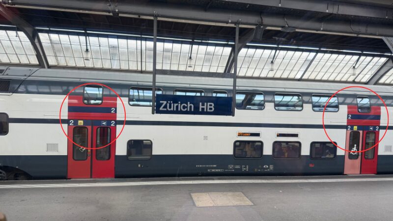 スイスの列車