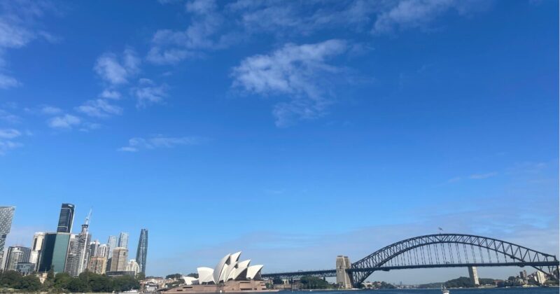タロンガ動物園へフェリーで行くときの景色がすばらしい