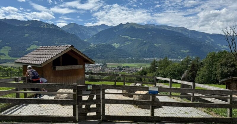 スイス マイエンフェルトにあるハイジ村から見える壮大な景色
