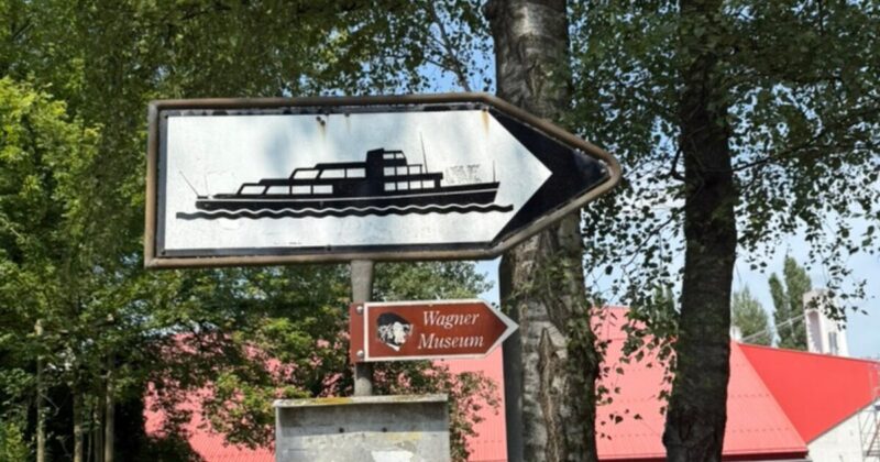 有名作曲家リヒャルド・ワーグナーの家へ行くまでの案内図