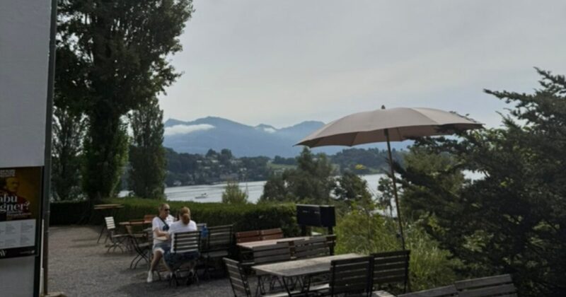 有名作曲家リヒャルド・ワーグナーの家の前の絶景