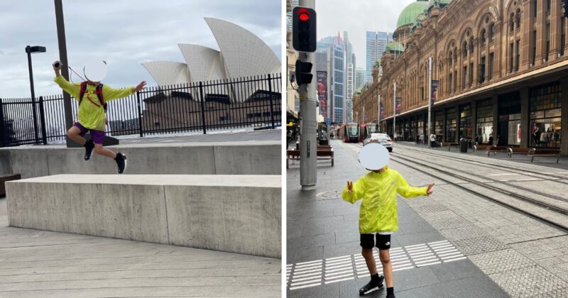 海外での子どもの洋服は目立つ色がおすすめ