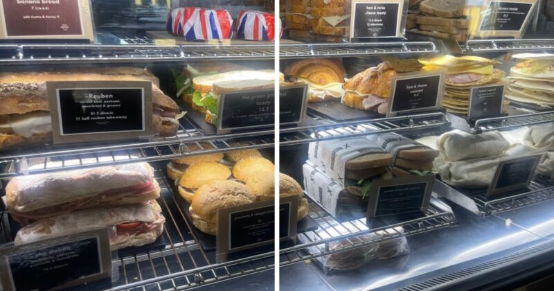 シドニーのロックスエリアにあるカフェThe Fine Food Storeのショーケース