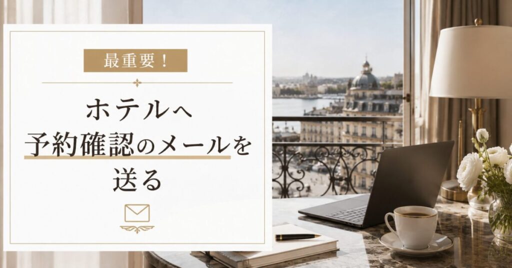 アゴダ予約後にホテルへ送る英語確認メールのテンプレートと書き方