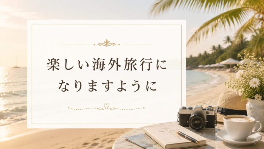 アゴダのトラブルを防いで安心・安全な海外旅行を楽しもう
