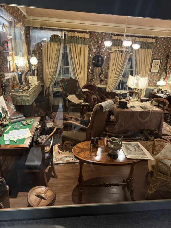 シャーロック・ホームズ博物館の館内展示